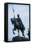 Equestrian Statue of St Wenceslas-null-Framed Stretched Canvas