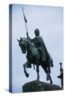 Equestrian Statue of St Wenceslas-null-Stretched Canvas