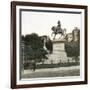 Equestrian Statue of Victor-Emmanuel II (1820-1878), King of Italy, 1886, Genoa (Italy), Circa 1890-Leon, Levy et Fils-Framed Photographic Print