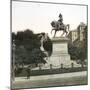 Equestrian Statue of Victor-Emmanuel II (1820-1878), King of Italy, 1886, Genoa (Italy), Circa 1890-Leon, Levy et Fils-Mounted Photographic Print