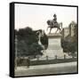 Equestrian Statue of Victor-Emmanuel II (1820-1878), King of Italy, 1886, Genoa (Italy), Circa 1890-Leon, Levy et Fils-Framed Stretched Canvas