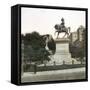 Equestrian Statue of Victor-Emmanuel II (1820-1878), King of Italy, 1886, Genoa (Italy), Circa 1890-Leon, Levy et Fils-Framed Stretched Canvas