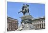 Equestrian Statue of Victor Emmanuel Ii, Piazza Del Duomo, Milan, Lombardy, Italy, Europe-Peter Richardson-Framed Photographic Print