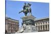 Equestrian Statue of Victor Emmanuel Ii, Piazza Del Duomo, Milan, Lombardy, Italy, Europe-Peter Richardson-Stretched Canvas