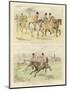 Equestrian Watercolour Sketches-Randolph Caldecott-Mounted Giclee Print