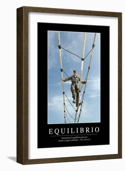 Equilibrio. Cita Inspiradora Y Póster Motivacional-null-Framed Photographic Print