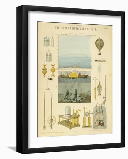 Equilibrium and Movement of the Air, C1851-null-Framed Giclee Print