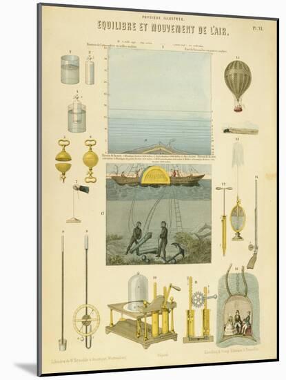 Equilibrium and Movement of the Air, C1851-null-Mounted Giclee Print