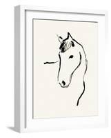 Equine Lines-Kristine Hegre-Framed Giclee Print