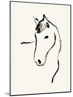 Equine Lines-Kristine Hegre-Mounted Giclee Print