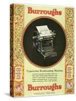 Equipment Burroughs, Adding Machines, Accountants, USA, 1920-null-Stretched Canvas