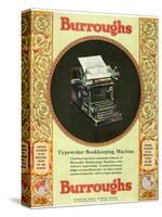 Equipment Burroughs, Adding Machines, Accountants, USA, 1920-null-Stretched Canvas