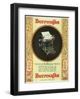 Equipment Burroughs, Adding Machines, Accountants, USA, 1920-null-Framed Giclee Print