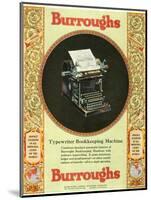 Equipment Burroughs, Adding Machines, Accountants, USA, 1920-null-Mounted Giclee Print