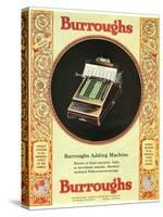 Equipment Burroughs, Adding Machines, Accountants, USA, 1920-null-Stretched Canvas