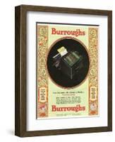 Equipment Burroughs, Adding Machines, Accountants, USA, 1929-null-Framed Giclee Print