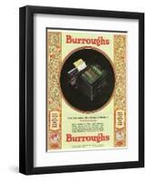 Equipment Burroughs, Adding Machines, Accountants, USA, 1929-null-Framed Giclee Print