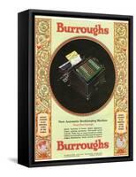 Equipment Burroughs, Adding Machines, Accountants, USA, 1929-null-Framed Stretched Canvas