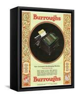 Equipment Burroughs, Adding Machines, Accountants, USA, 1929-null-Framed Stretched Canvas