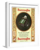 Equipment Burroughs, Adding Machines, Accountants, USA, 1929-null-Framed Giclee Print