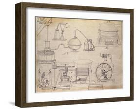 Equipment for Research Laboratory-null-Framed Giclee Print
