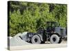 Equipment Operator Gathers a Load of Gravel On Camp Johnson-Stocktrek Images-Stretched Canvas