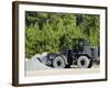 Equipment Operator Gathers a Load of Gravel On Camp Johnson-Stocktrek Images-Framed Photographic Print