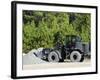 Equipment Operator Gathers a Load of Gravel On Camp Johnson-Stocktrek Images-Framed Photographic Print