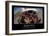 Equipo. Cita Inspiradora Y Póster Motivacional-null-Framed Premium Photographic Print