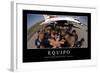 Equipo. Cita Inspiradora Y Póster Motivacional-null-Framed Photographic Print