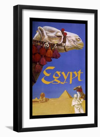 Eqypt Camel-null-Framed Premium Giclee Print