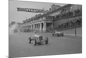 ERA of Earl Howe and Alta of CK Mortimer competing in the Brighton Speed Trials, 1938-Bill Brunell-Mounted Photographic Print