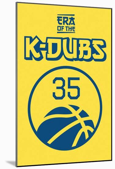 Era Of The K Dubs (Blue On Gold)-null-Mounted Poster