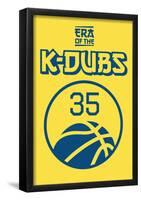 Era Of The K Dubs (Blue On Gold)-null-Framed Poster