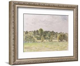 Eragny Evening, 1890-Camille Pissarro-Framed Giclee Print