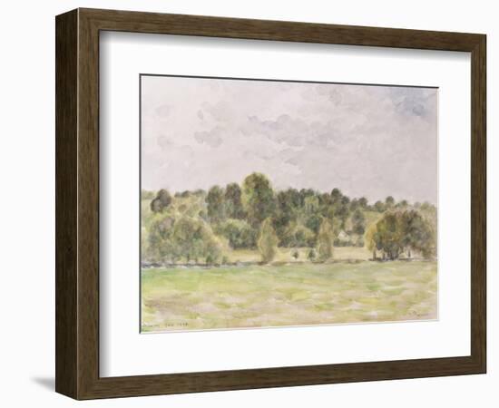 Eragny Evening, 1890-Camille Pissarro-Framed Giclee Print