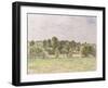 Eragny Evening, 1890-Camille Pissarro-Framed Giclee Print