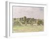 Eragny Evening, 1890-Camille Pissarro-Framed Giclee Print