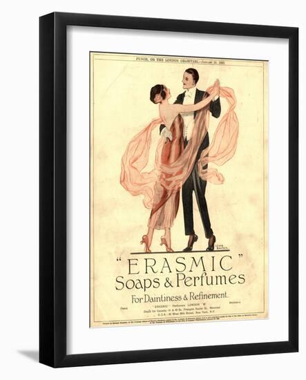 Erasmic Soap Perfume, Evening-Dress Dancing, UK, 1920-null-Framed Giclee Print