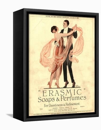 Erasmic Soap Perfume, Evening-Dress Dancing, UK, 1920-null-Framed Stretched Canvas
