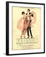 Erasmic Soap Perfume, Evening-Dress Dancing, UK, 1920-null-Framed Giclee Print