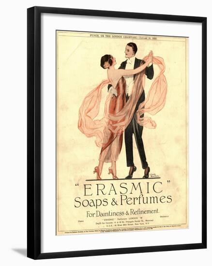 Erasmic Soap Perfume, Evening-Dress Dancing, UK, 1920-null-Framed Giclee Print