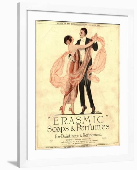 Erasmic Soap Perfume, Evening-Dress Dancing, UK, 1920-null-Framed Giclee Print