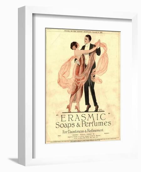 Erasmic Soap Perfume, Evening-Dress Dancing, UK, 1920-null-Framed Giclee Print