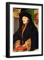 Erasmus, 1523-Hans Holbein the Younger-Framed Giclee Print