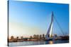 Erasmus Bridge over the River Meuse in , the Netherlands-vichie81-Stretched Canvas