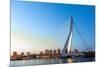 Erasmus Bridge over the River Meuse in , the Netherlands-vichie81-Mounted Photographic Print