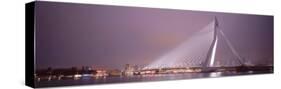 Erasmus Bridge, Rotterdam, Holland, Netherlands-null-Stretched Canvas