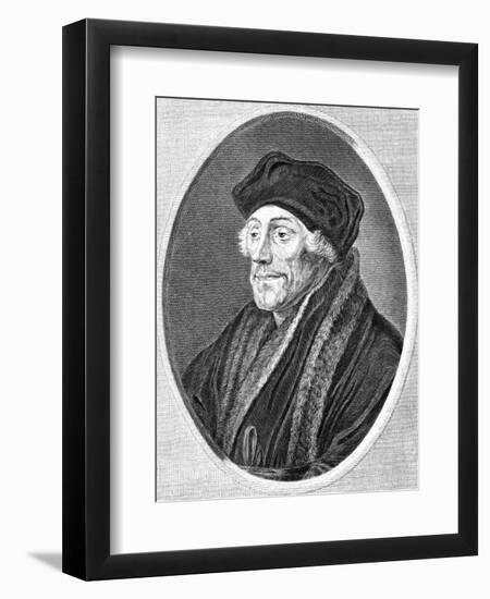 Erasmus, Holloway, Holbein-T Holloway-Framed Art Print