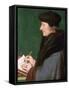 Erasmus of Rotterdam, 1523-Hans Holbein the Younger-Framed Stretched Canvas